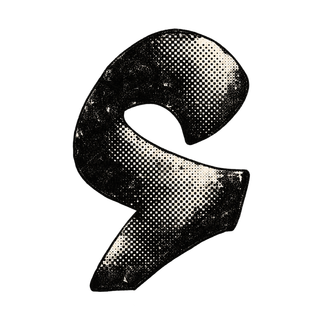 A dithered Arabic hamza